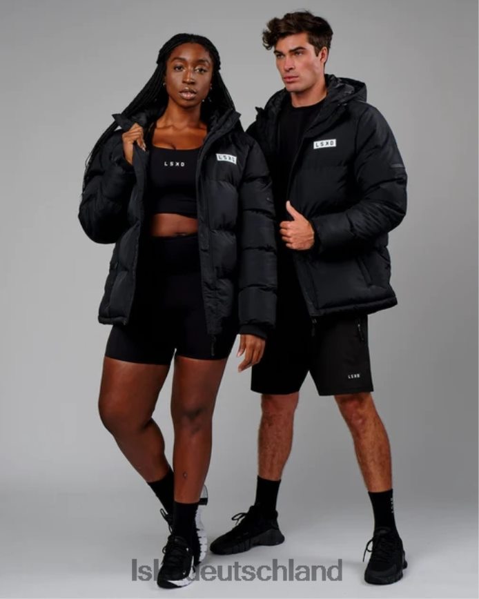 unisex LSKD geröstete Pufferjacke in Übergröße 23 – Schwarz Bekleidung VD2NLV497 unisex LSKD geröstete Pufferjacke in Übergröße 23 – Schwarz Bekleidung VD2NLV497